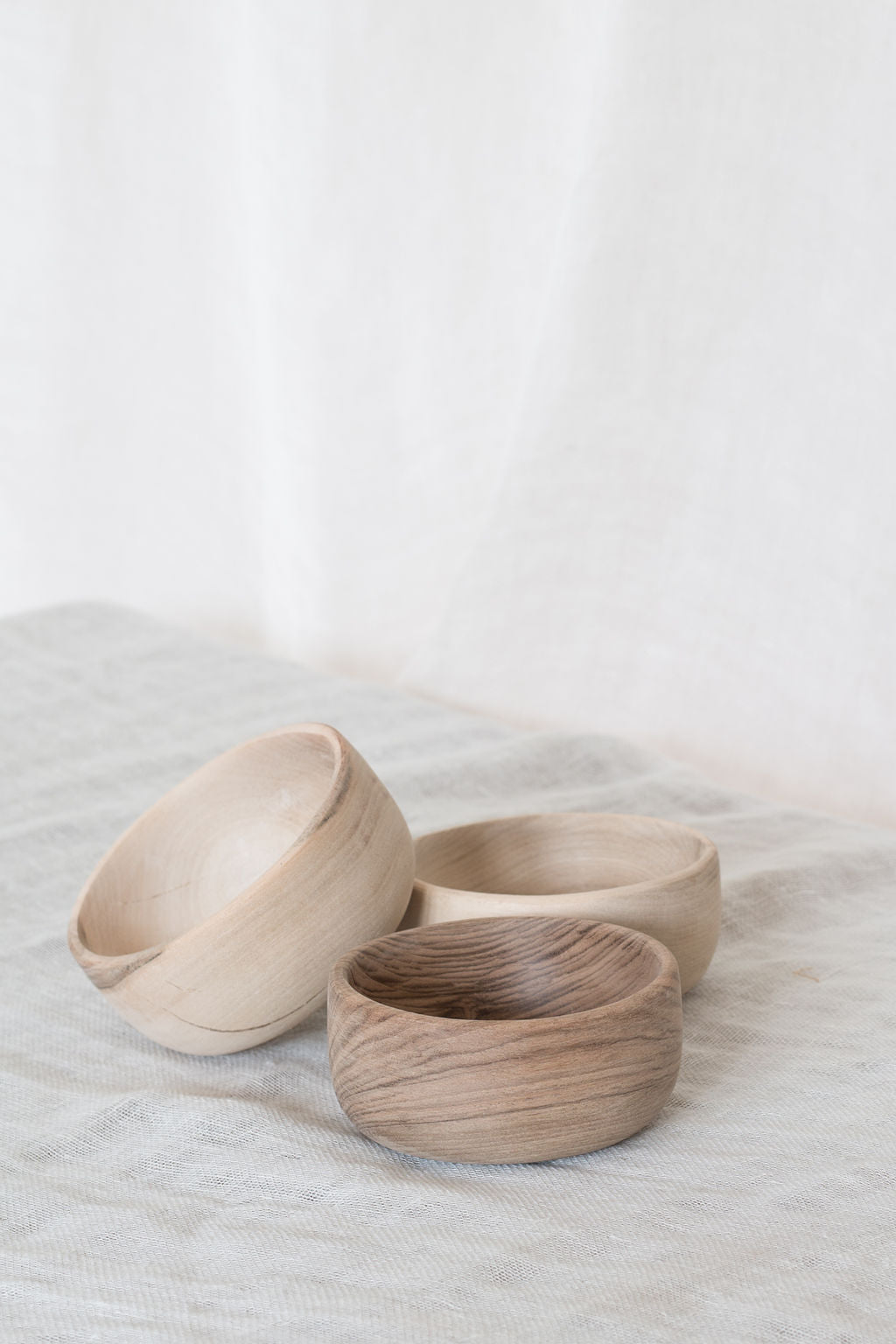 Houten kom S