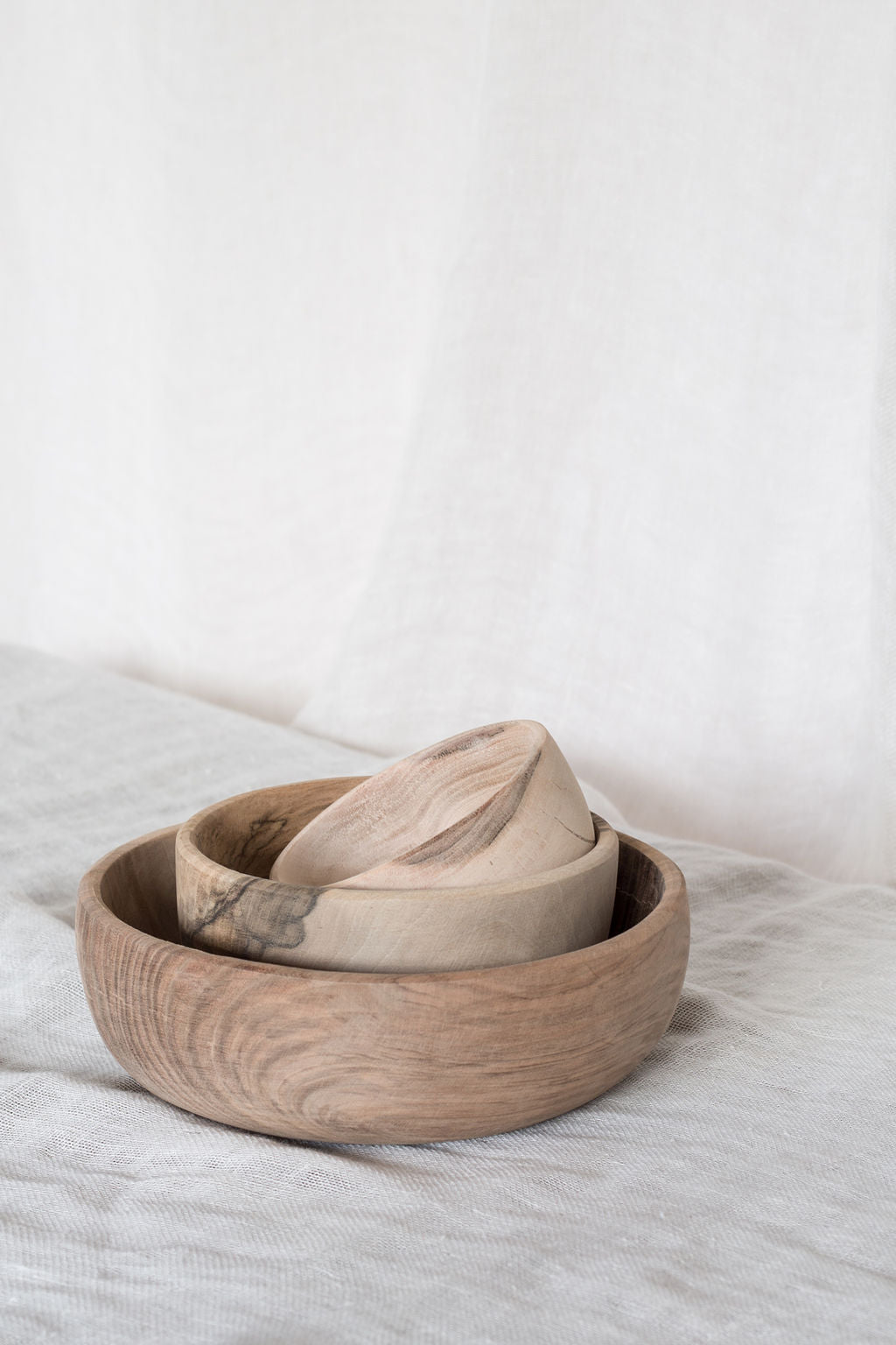 Houten kom S