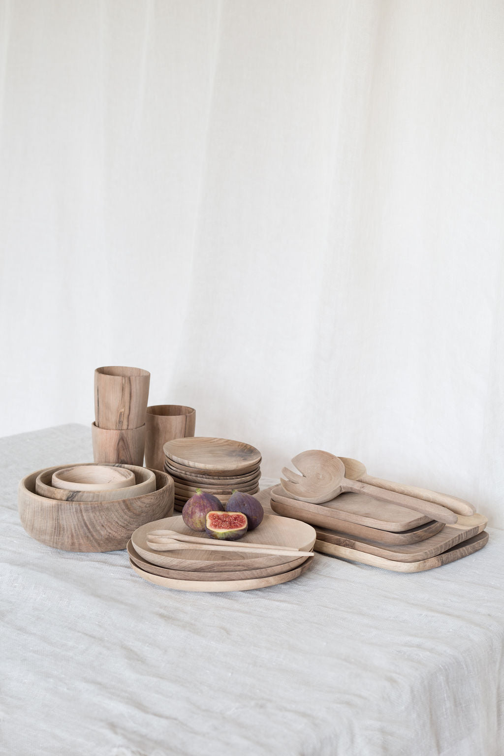 Houten kom M