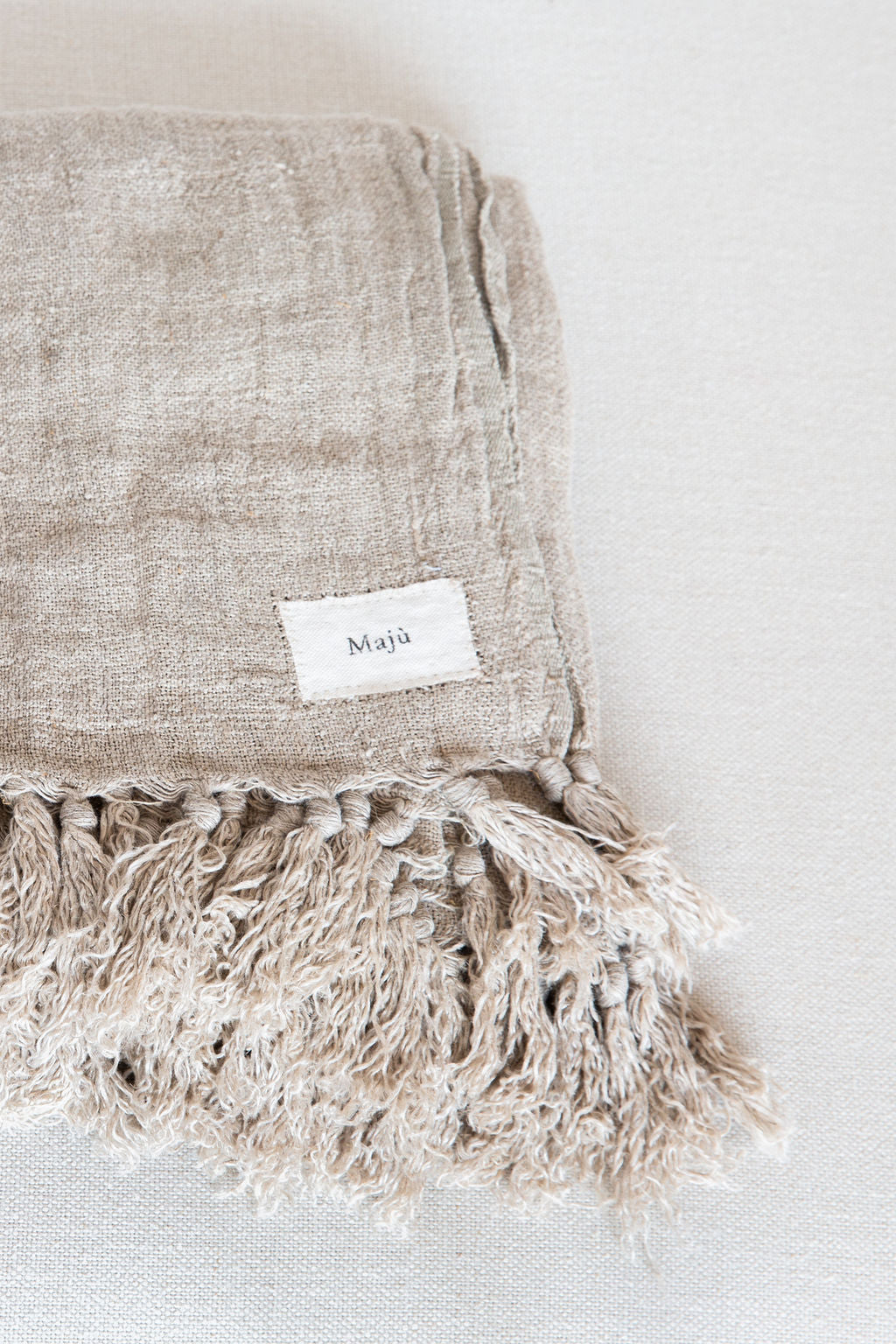 Linnen plaid Naturel
