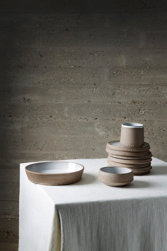 Deep plate off white