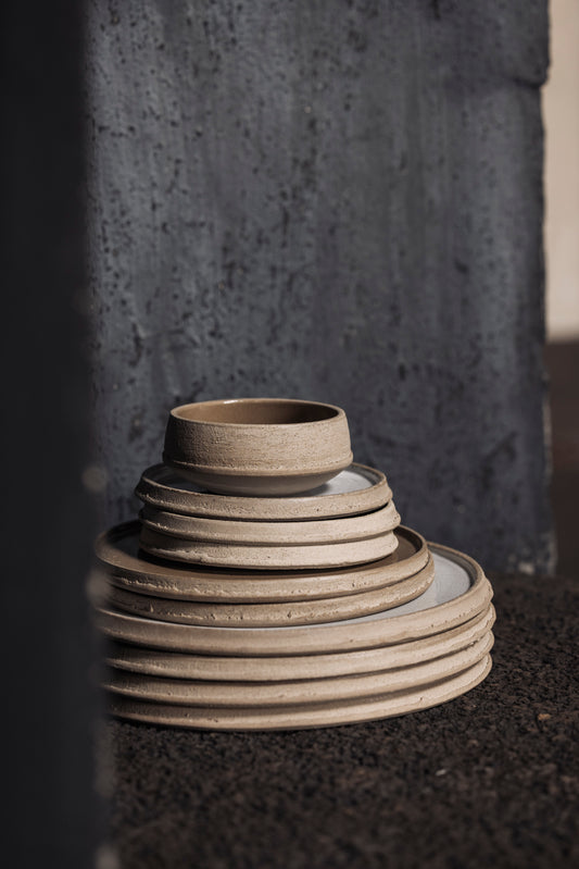 Dinner plate off white