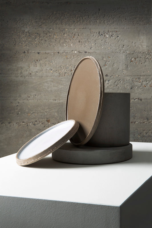 Dessert plate off white